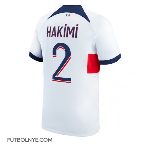 Camiseta Paris Saint-Germain Achraf Hakimi #2 Visitante Equipación 2023-24 manga corta